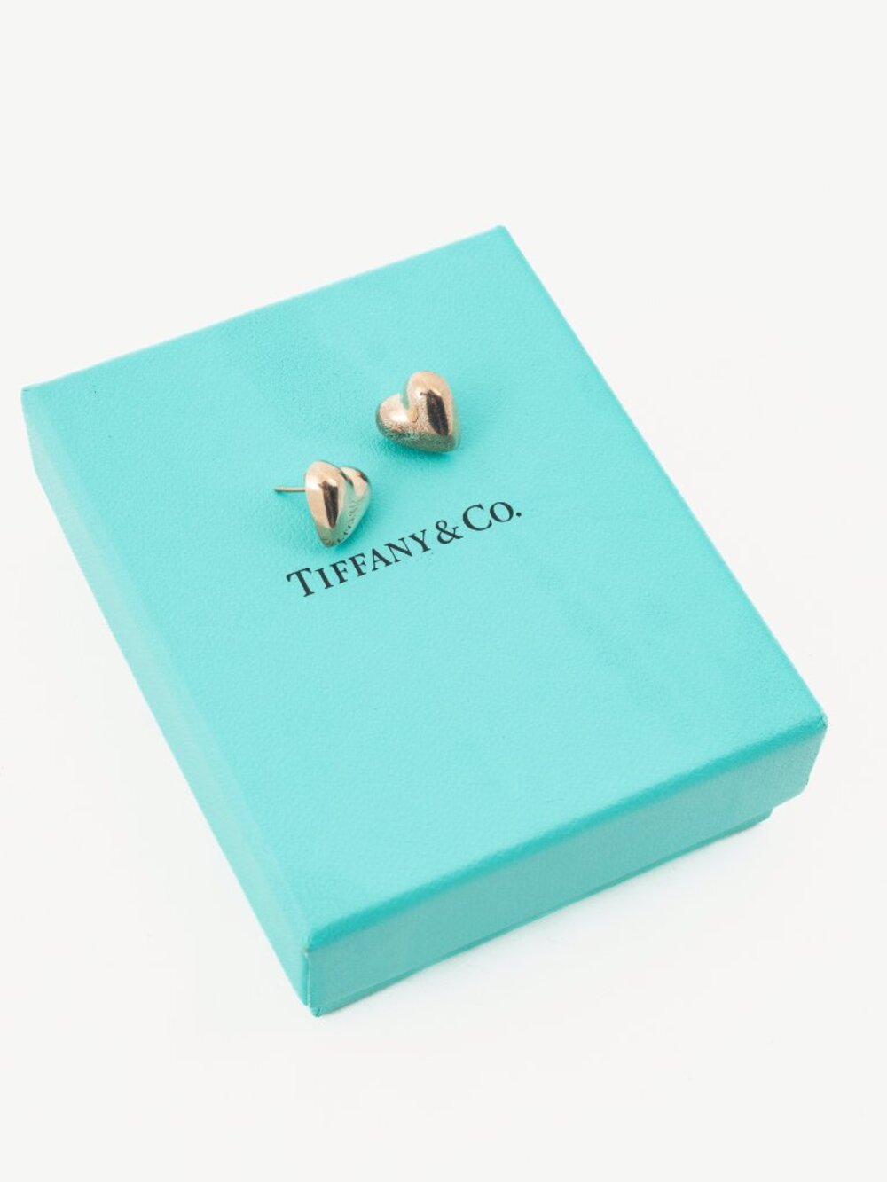 Tiffany & Co. Sterling Silver Heart Stud Earrings